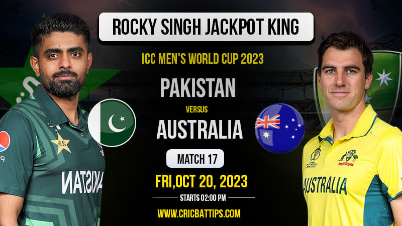 Pakistan Vs Australia One day international world cup 2023